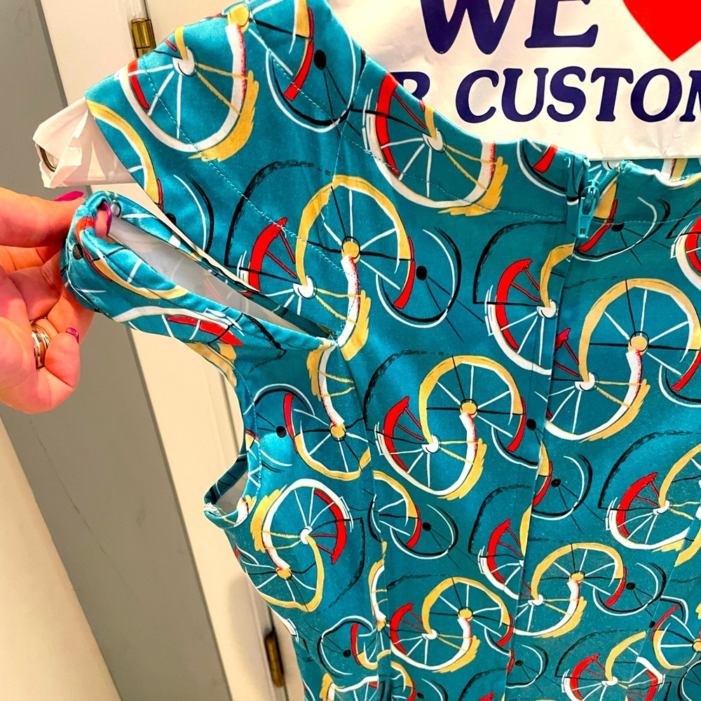 Adorable A line Tatyana bicycle dress